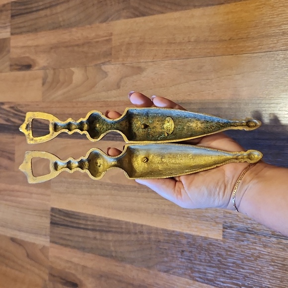 C.B.K. Vintage Brass Wall Sconces Candle Holders Hollywood Regency Matching Set - Picture 6 of 12